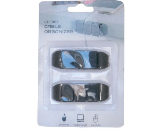 Тримач для кабелю Extradigital CC-967 Cable Clips, Black (KBC1806), зображення 4 Тримач для кабелю Extradigital CC-967 Cable Clips, Black (KBC1806), зображення 4
