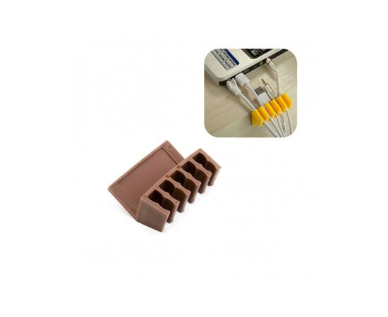 Держатель для кабеля Extradigital CC-902 Cable Clips, Brown (KBC1707), изображение 4 Держатель для кабеля Extradigital CC-902 Cable Clips, Brown (KBC1707), изображение 4