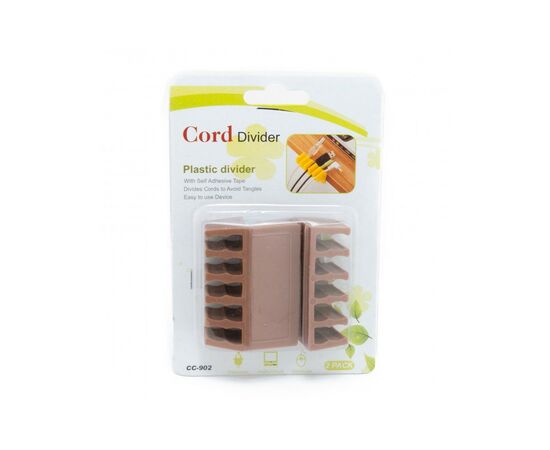 Держатель для кабеля Extradigital CC-902 Cable Clips, Brown (KBC1707), изображение 6 Держатель для кабеля Extradigital CC-902 Cable Clips, Brown (KBC1707), изображение 6