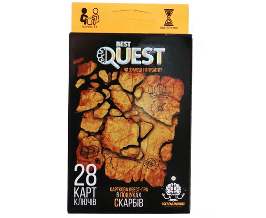 Настільна гра Danko Toys Best Quest У пошуках скарбів, українська (BQ-01-03U)