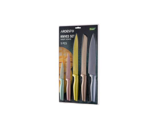Набор ножей Ardesto Fresh 5 шт (AR2105FR), изображение 7 Набор ножей Ardesto Fresh 5 шт (AR2105FR), изображение 7