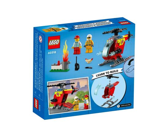 Конструктор LEGO City Пожарный вертолет 53 детали (60318), изображение 8