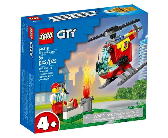 Конструктор LEGO City Пожарный вертолет 53 детали (60318)
