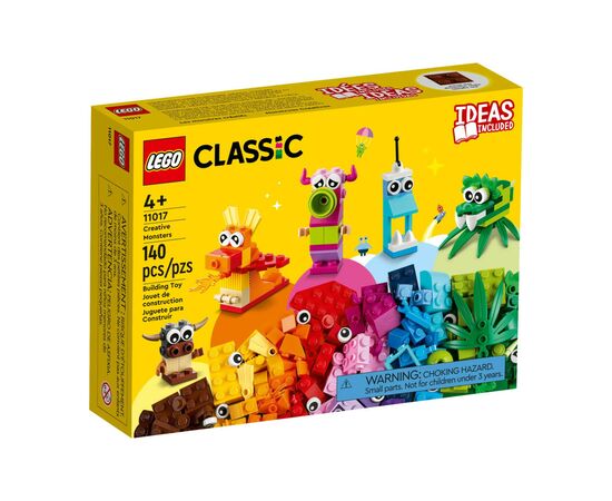 Конструктор LEGO Classic Оригинальные монстры 140 деталей (11017), изображение 9 Конструктор LEGO Classic Оригинальные монстры 140 деталей (11017), изображение 9