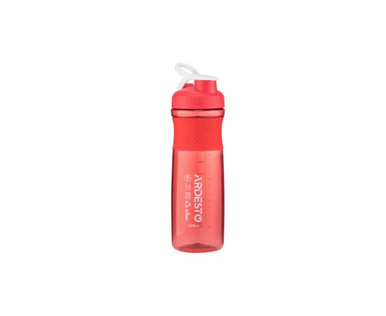 Пляшка для води Ardesto Smart Bottle 1000 мл Red (AR2204TR), зображення 2 Пляшка для води Ardesto Smart Bottle 1000 мл Red (AR2204TR), зображення 2
