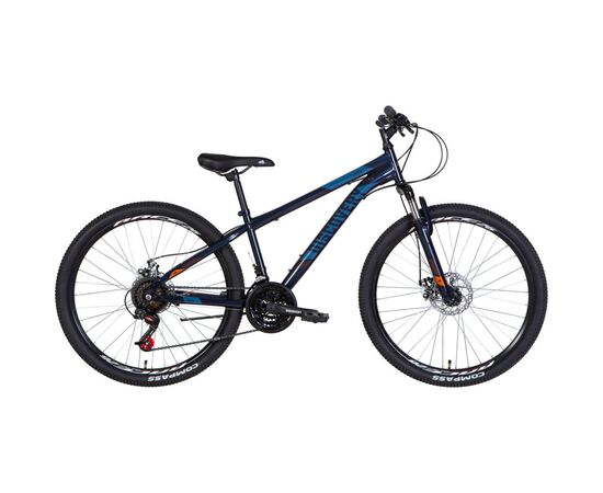 Велосипед Discovery 26" Rider AM DD рама-13" 2022 Dark Blue/Orange (OPS-DIS-26-525)