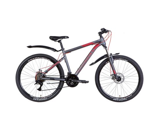 Велосипед Discovery 26" Trek AM DD рама-18" 2022 Grey/Red (OPS-DIS-26-483)