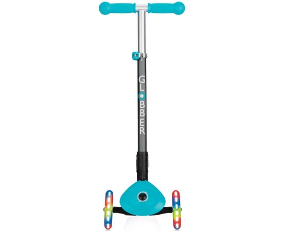 Самокат Globber Primo Foldable Lights бирюзовый (432-105-2), изображение 3 Самокат Globber Primo Foldable Lights бирюзовый (432-105-2), изображение 3
