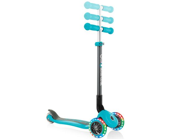 Самокат Globber Primo Foldable Lights бирюзовый (432-105-2), изображение 4 Самокат Globber Primo Foldable Lights бирюзовый (432-105-2), изображение 4