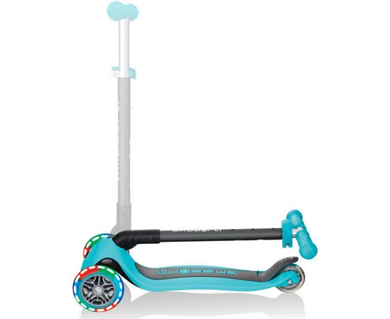 Самокат Globber Primo Foldable Lights бирюзовый (432-105-2), изображение 6 Самокат Globber Primo Foldable Lights бирюзовый (432-105-2), изображение 6