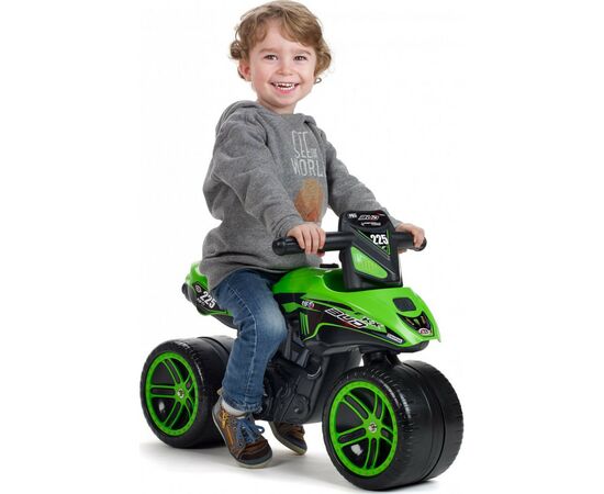 Беговел Falk Moto Kawasaki KX Bud Racing Зеленый (502KX), изображение 2 Беговел Falk Moto Kawasaki KX Bud Racing Зеленый (502KX), изображение 2