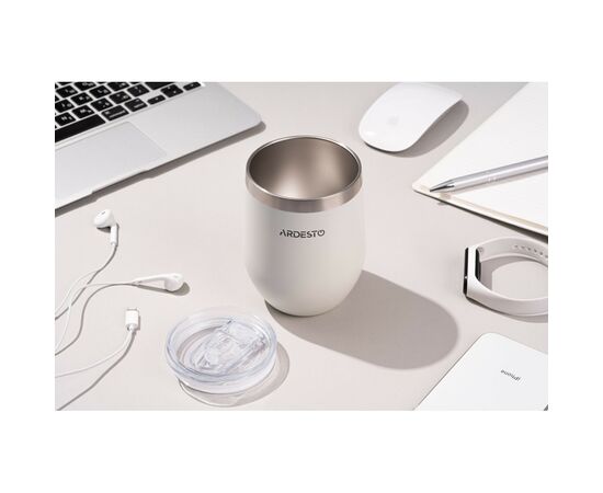 Термокружка Ardesto Compact Mug 350 мл White (AR2635MMW), изображение 4 Термокружка Ardesto Compact Mug 350 мл White (AR2635MMW), изображение 4