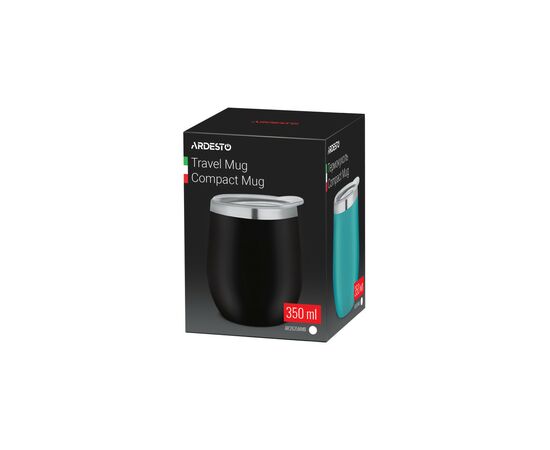 Термокружка Ardesto Compact Mug 350 мл Black (AR2635MMB), изображение 4 Термокружка Ardesto Compact Mug 350 мл Black (AR2635MMB), изображение 4