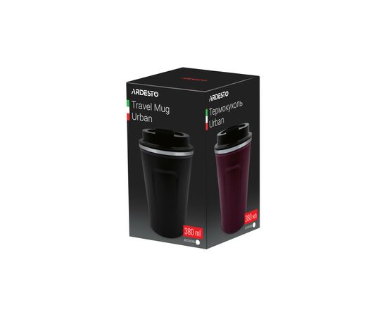 Термокружка Ardesto Urban 380 мл Black (AR2638CMB), изображение 5