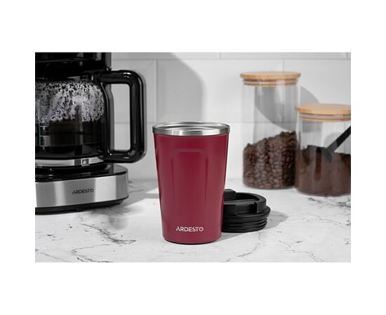 Термокружка Ardesto Urban 380 мл Red (AR2638SMR), зображення 2