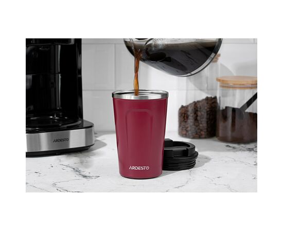 Термокружка Ardesto Urban 380 мл Red (AR2638SMR), зображення 3