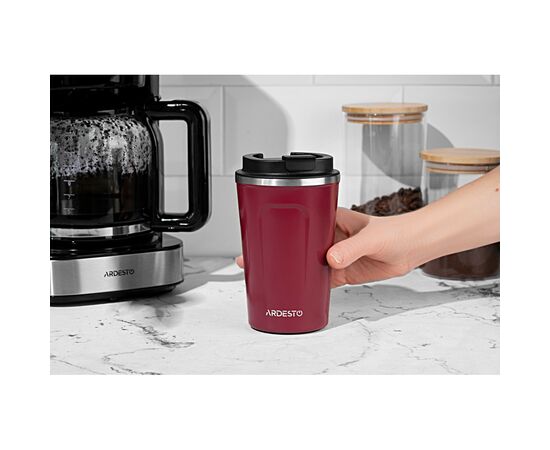 Термокружка Ardesto Urban 380 мл Red (AR2638SMR), зображення 4