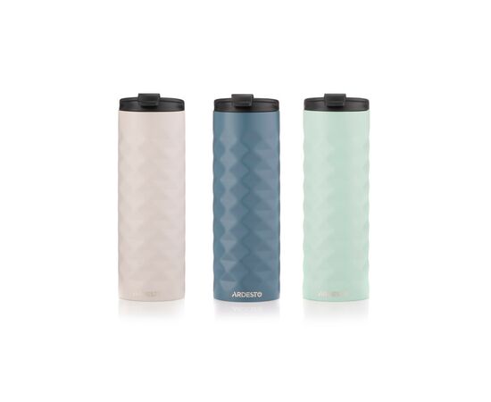 Термокружка Ardesto Bright City 400 мл Blue (AR2640NV), изображение 5 Термокружка Ardesto Bright City 400 мл Blue (AR2640NV), изображение 5