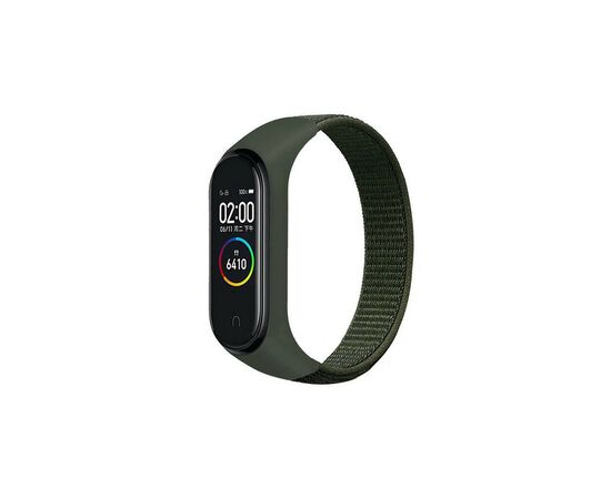 Ремешок для фитнес браслета BeCover Nylon Style для Xiaomi Mi Smart Band 7 Khaki (707661)