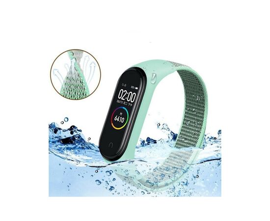 Ремешок для фитнес браслета BeCover Nylon Style для Xiaomi Mi Smart Band 7 Lime (707662), изображение 3 Ремешок для фитнес браслета BeCover Nylon Style для Xiaomi Mi Smart Band 7 Lime (707662), изображение 3