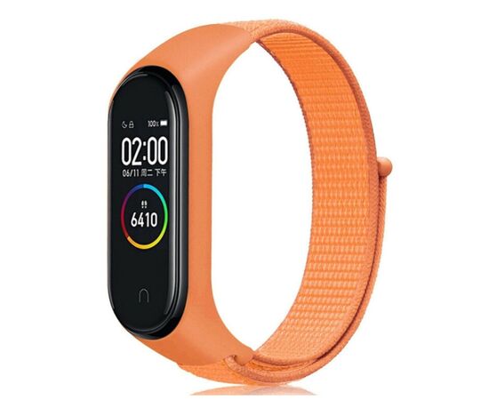 Ремешок для фитнес браслета BeCover Nylon Style для Xiaomi Mi Smart Band 7 Orange (707665)