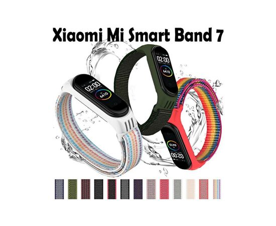 Ремешок для фитнес браслета BeCover Nylon Style для Xiaomi Mi Smart Band 7 Red (707670), изображение 2 Ремешок для фитнес браслета BeCover Nylon Style для Xiaomi Mi Smart Band 7 Red (707670), изображение 2