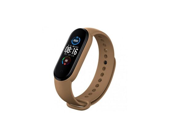 Ремешок для фитнес браслета BeCover Silicone для Xiaomi Mi Smart Band 5/6/7 Brown (707651)