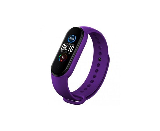 Ремешок для фитнес браслета BeCover Silicone для Xiaomi Mi Smart Band 5/6/7 Dark Purple (707654)