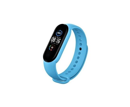 Ремешок для фитнес браслета BeCover Silicone для Xiaomi Mi Smart Band 5/6/7 Light Blue (707653)