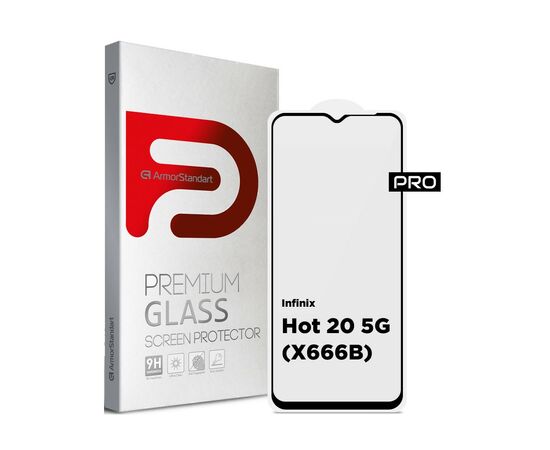 Скло захисне Armorstandart Pro Infinix Hot 20 5G (X666B) Black (ARM64672)