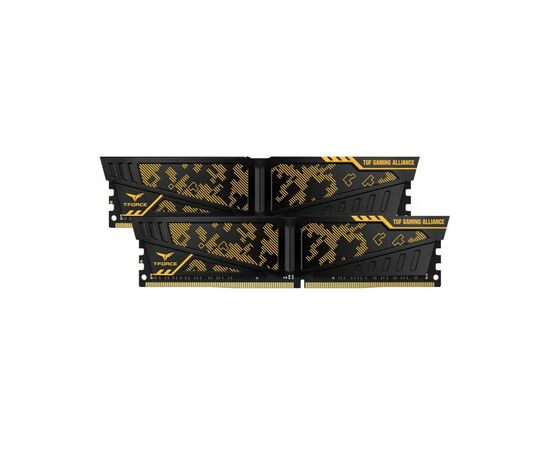 Модуль памяти для компьютера DDR4 16GB (2x8GB) 3200 MHz Vulcan TUF Yellow Team (TLTYD416G3200HC16CDC01), изображение 2 Модуль памяти для компьютера DDR4 16GB (2x8GB) 3200 MHz Vulcan TUF Yellow Team (TLTYD416G3200HC16CDC01), изображение 2