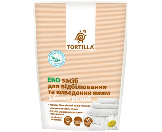 Средство для удаления пятен Tortilla Эко для белых вещей 200 г (4820049380590)