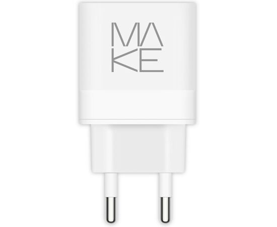 Зарядное устройство MAKE 45W PD+QC White (MCW-325PWH), изображение 2 Зарядное устройство MAKE 45W PD+QC White (MCW-325PWH), изображение 2