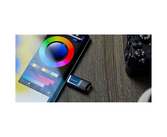 USB флеш накопитель Kingston 64GB DataTraveler 80 M USB-C 3.2 Blue/Black (DT80M/64GB), изображение 4 USB флеш накопитель Kingston 64GB DataTraveler 80 M USB-C 3.2 Blue/Black (DT80M/64GB), изображение 4