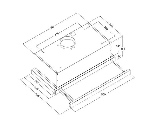 Вытяжка кухонная Borgio TLC (TR) 50 Inox, изображение 3 Вытяжка кухонная Borgio TLC (TR) 50 Inox, изображение 3