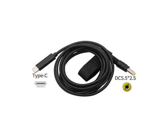Кабель питания USB Type-C to DC-5.5-2.5 XoKo (XK-DC5525), изображение 2 Кабель питания USB Type-C to DC-5.5-2.5 XoKo (XK-DC5525), изображение 2