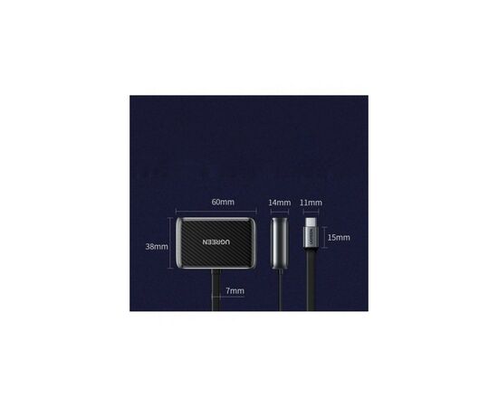 Переходник USB2.0 to HDMI+VGA (HDMI 1.4b 3D/4K*2K30Hz+VGA 1080P60Hz CM303) black Ugreen (70549), изображение 3 Переходник USB2.0 to HDMI+VGA (HDMI 1.4b 3D/4K*2K30Hz+VGA 1080P60Hz CM303) black Ugreen (70549), изображение 3