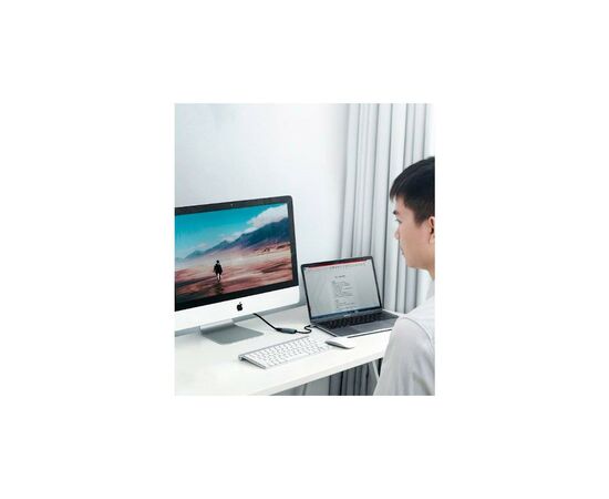 Переходник USB2.0 Type-C to Mini DP 4K60Hz 10cm CM236 gray Ugreen (60351), изображение 2 Переходник USB2.0 Type-C to Mini DP 4K60Hz 10cm CM236 gray Ugreen (60351), изображение 2