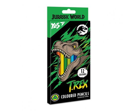 Карандаши цветные Yes Jurassic World 12 цветов (290669)