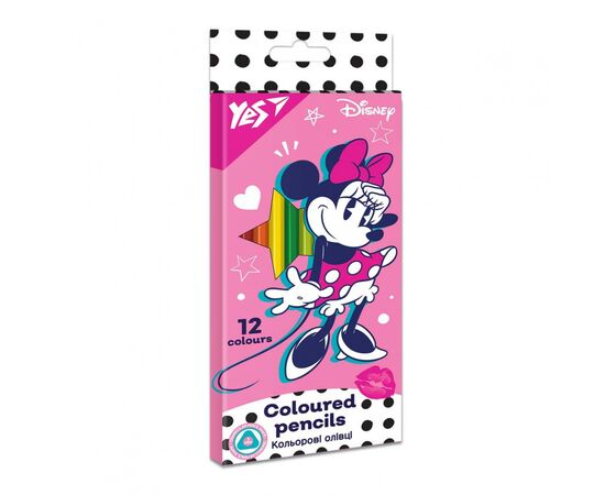 Карандаши цветные Yes Minnie Mouse 12 цветов (290668)