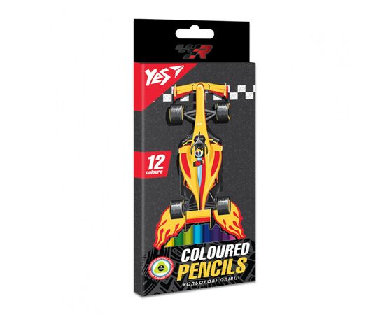 Олівці кольорові Yes Race Legend 12 кольорів (290671)