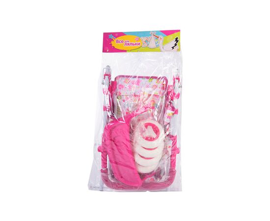Коляска для кукол A-Toys прогулочная, козырек, столик, в пакете (62836T), изображение 2 Коляска для кукол A-Toys прогулочная, козырек, столик, в пакете (62836T), изображение 2