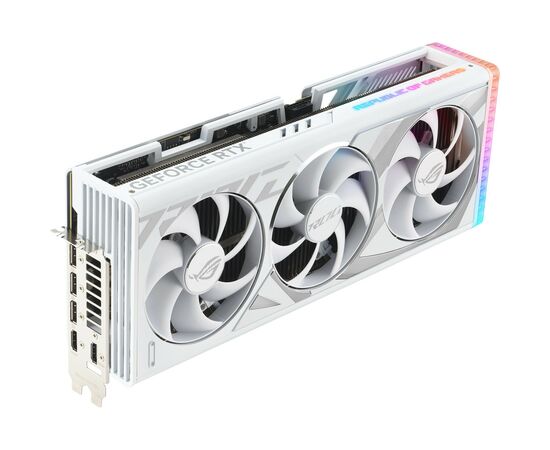 Видеокарта ASUS GeForce RTX4090 24GB ROG STRIX WHITE OC (ROG-STRIX-RTX4090-O24G-WHITE), изображение 2 Видеокарта ASUS GeForce RTX4090 24GB ROG STRIX WHITE OC (ROG-STRIX-RTX4090-O24G-WHITE), изображение 2