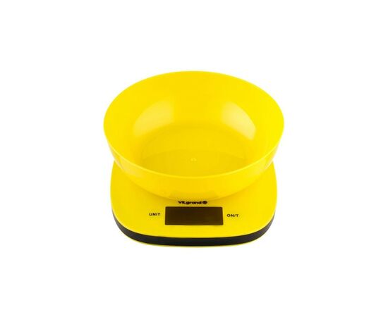 Весы кухонные Erstech VKS-517 yellow, изображение 3 Весы кухонные Erstech VKS-517 yellow, изображение 3