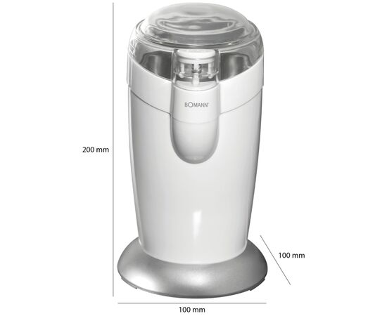 Кофемолка Bomann KSW 446 СВ (KSW446СВ), изображение 4 Кофемолка Bomann KSW 446 СВ (KSW446СВ), изображение 4