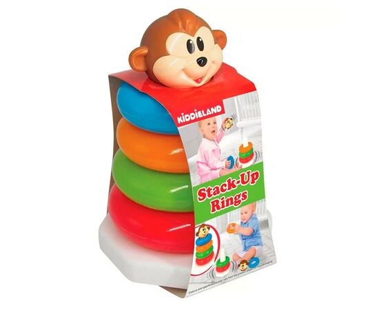 Развивающая игрушка Kiddieland Пирамидка Обезьянка (057620), изображение 2 Развивающая игрушка Kiddieland Пирамидка Обезьянка (057620), изображение 2