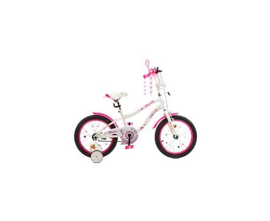 Детский велосипед Prof1 Unicorn 16" Бело-розовый (Y16244 white/crimson)