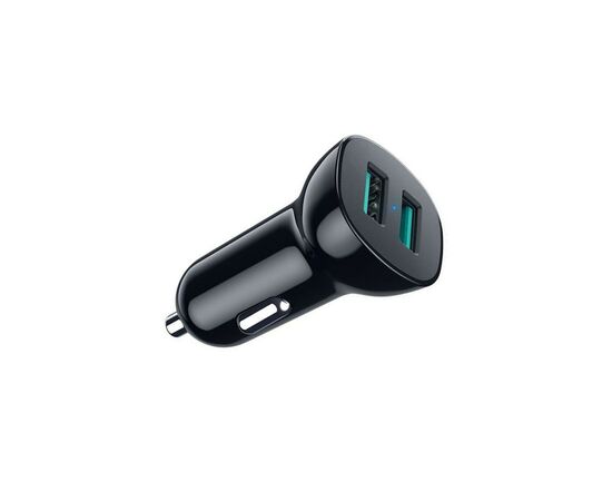 Зарядное устройство Choetech car 2хUSB-A 36W QC black (C0051-BK), изображение 3 Зарядное устройство Choetech car 2хUSB-A 36W QC black (C0051-BK), изображение 3
