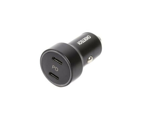 Зарядное устройство Choetech car 2хUSB-C 40W PD black (С0054-BK), изображение 2 Зарядное устройство Choetech car 2хUSB-C 40W PD black (С0054-BK), изображение 2