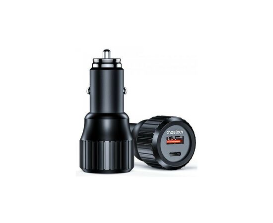 Зарядное устройство Choetech car USB-A/USB-C 63W QC3.0/PD/PPS black (TC0010-BK), изображение 2 Зарядное устройство Choetech car USB-A/USB-C 63W QC3.0/PD/PPS black (TC0010-BK), изображение 2